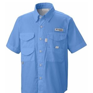 Boys Columbia XS PFG Bonehead Short Sleeve Shirt